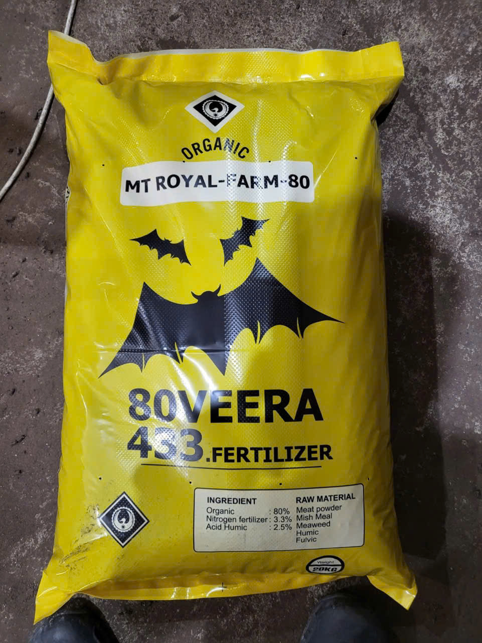 Phân nở Hàn Quốc 80VEERA 433 - MT Royal Farm 80, bao 20kg